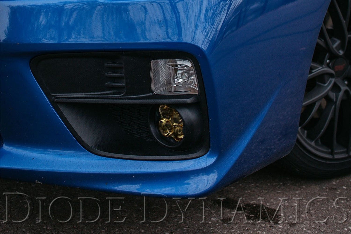 Diode Dynamics SS3 Sport Fog Light Kit (Yellow) - 2013-2016 Scion FR-S / 2015-2021 Subaru WRX / STI / 2013-2020 BRZ / 2016-2024 Crosstrek / 2014-2024 Forester / 2012-2024 Impreza / 2019-2024 Ascent