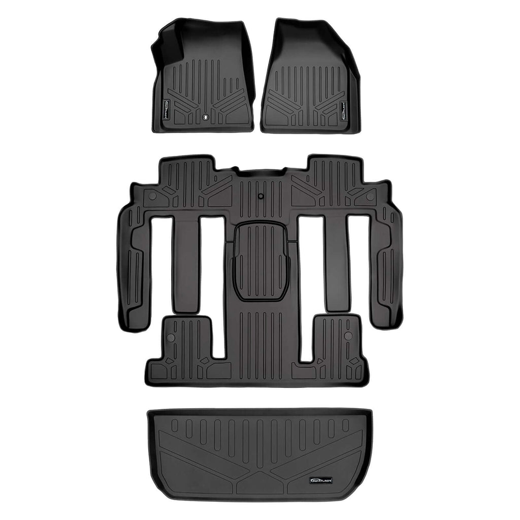 SMARTLINER Floor Liners for 2009-2010 Chevrolet Traverse (2nd Row Bucket)