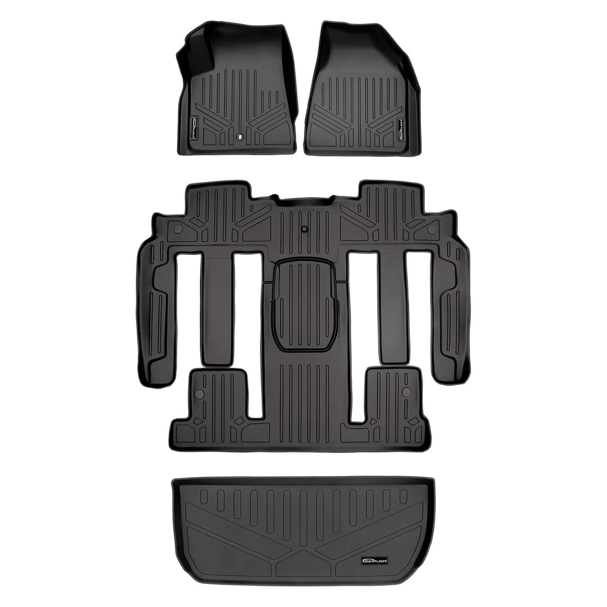 SMARTLINER Floor Liners for 2009-2010 Chevrolet Traverse (2nd Row Bucket)
