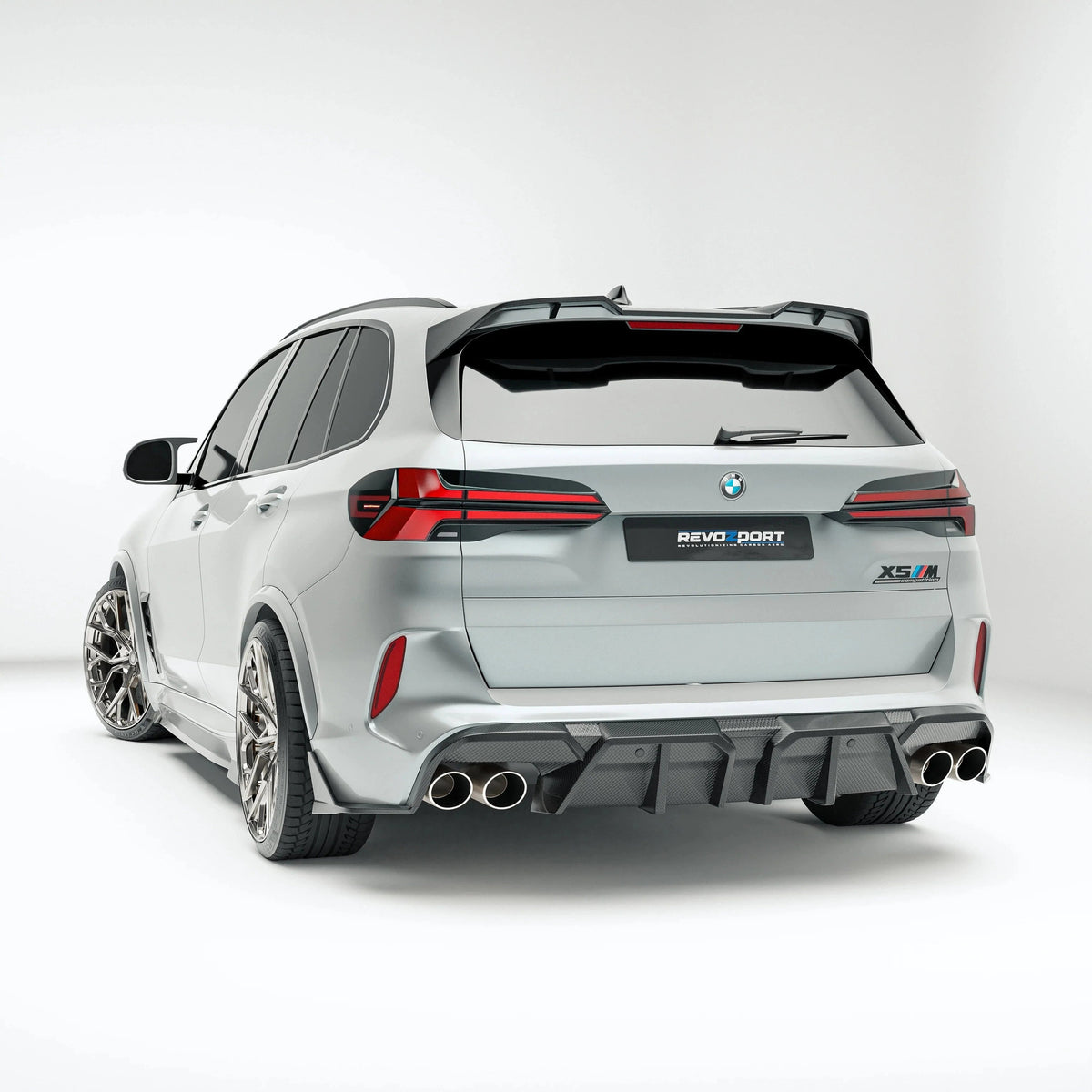 Revozport Carbon Fiber Rear Diffuser for BMW X5M F95 LCI (2023+)