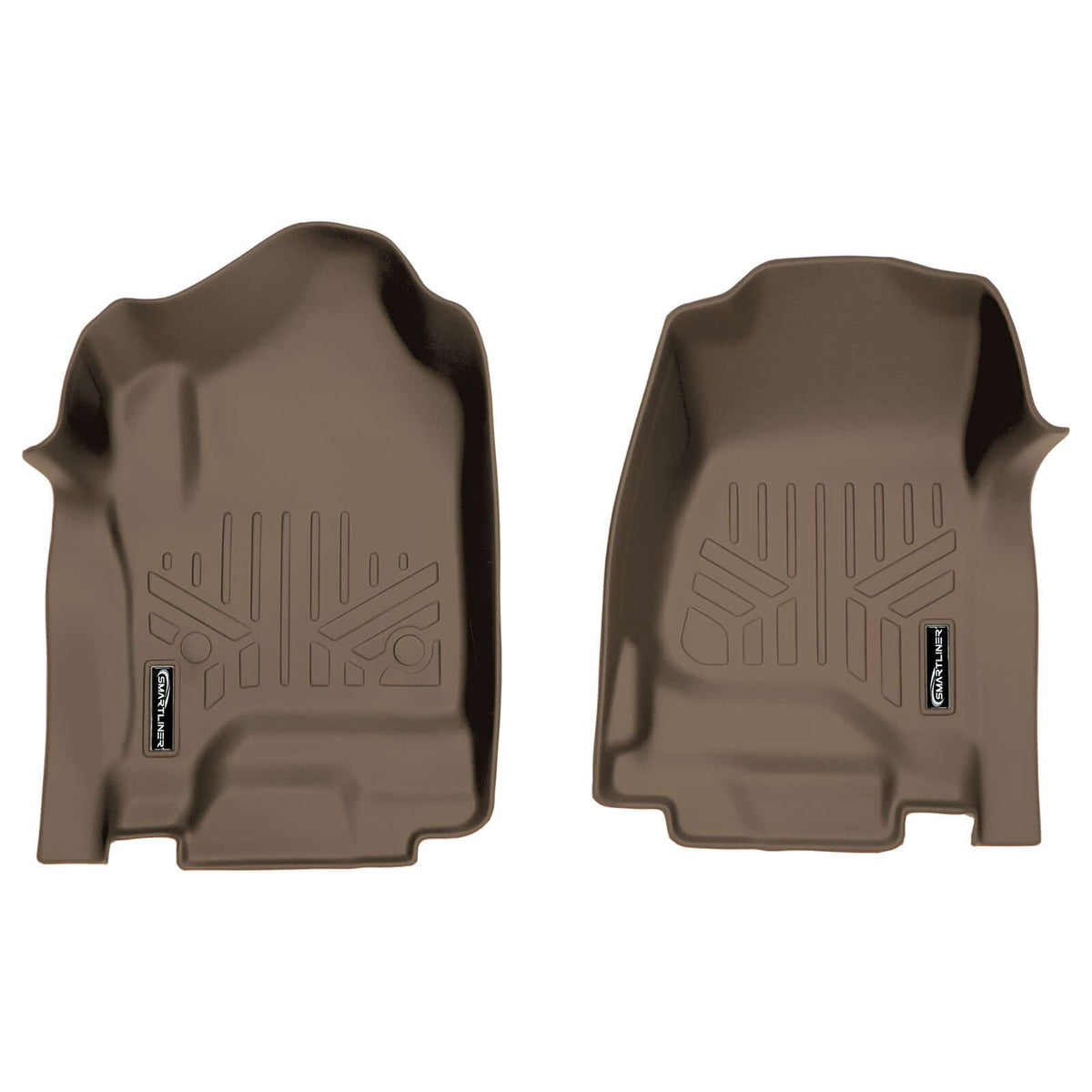 SMARTLINER Floor Liners for Double Cab 2014-2018 Silverado/Sierra 1500 - 2015-2021 2500/3500 HD