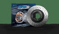 SHW 14-19 Porsche 911 Turbo 3.8L w/o Ceramics Right Rear Drilled-Dimpled LW Brake Rotor(99135240803)