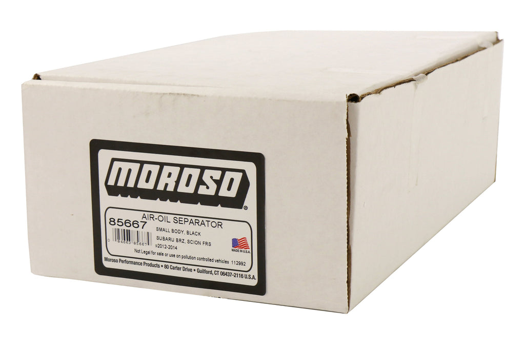 Moroso Small Body Air-Oil Separator Kit Black - 2013-2016 Scion FR-S / 2013-2020 Subaru BRZ / 2017-2019 Toyota 86