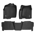SMARTLINER Custom Fit Floor Liners For 1999-2007 Silverado/Sierra 1500/2500/3500 Crew Cab / 2000-2006 Escalade/Suburban/Yukon XL