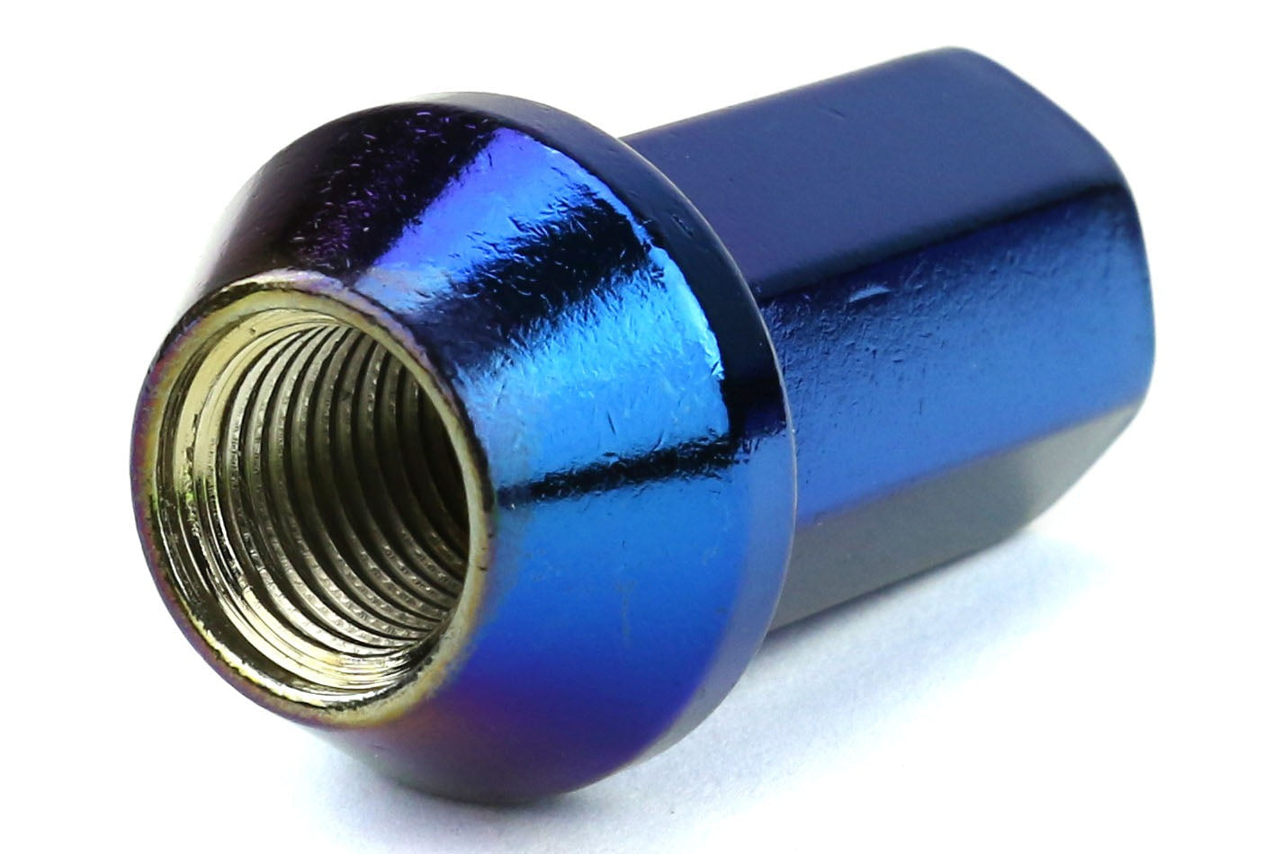 Project Kics Project Heptagon Caliber 24 Blue Titanium Closed Ended Lug Nuts 12X1.25 - Universal