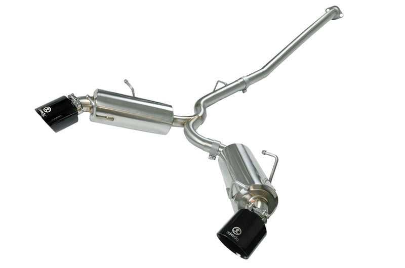 aFe Power Takeda 2-1/2" 304 Stainless Steel Cat-Back Exhaust System (Black Tips) - 2013-2016 Scion FR-S / 2013-2024 Subaru BRZ / 2017-2020 Toyota 86 / 2022-2024 GR86