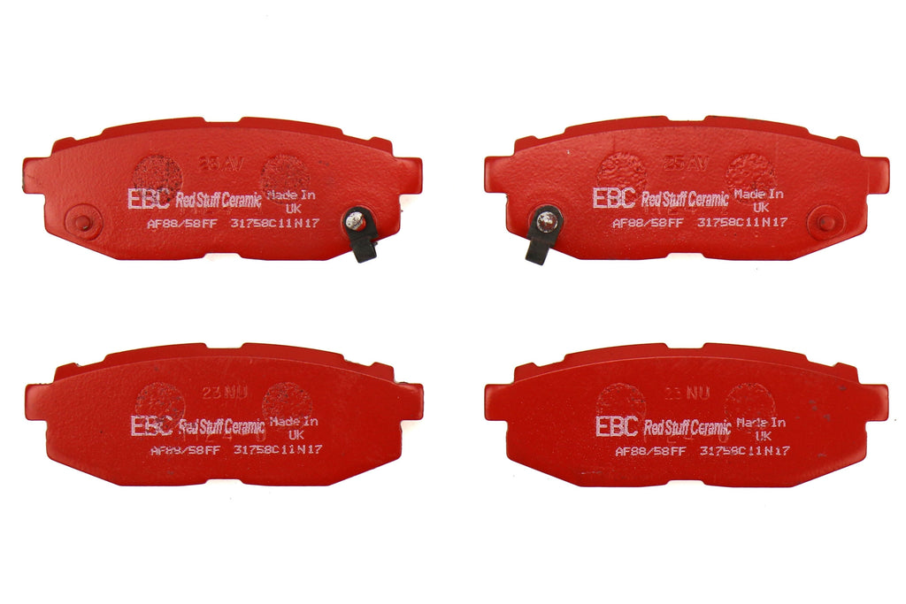 EBC Brakes Redstuff Ceramic Rear Brake Pads - 2013-2026 Subaru BRZ / Toyota GT/GR86 / Scion FR-S (W/ Vented Rear Rotors)