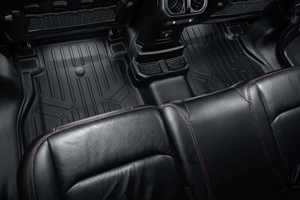 SMARTLINER Floor Liners for JL New Body 2018-2026 Jeep Wrangler Unlimited without Subwoofer (no JK)