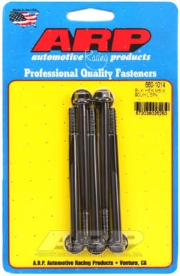 ARP M6 x 1.00 x 90 Hex Black Oxide Bolts (Set of 5)