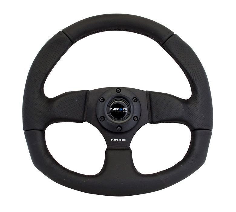 NRG 320mm Sport Leather Steering Wheel Oval - Universal