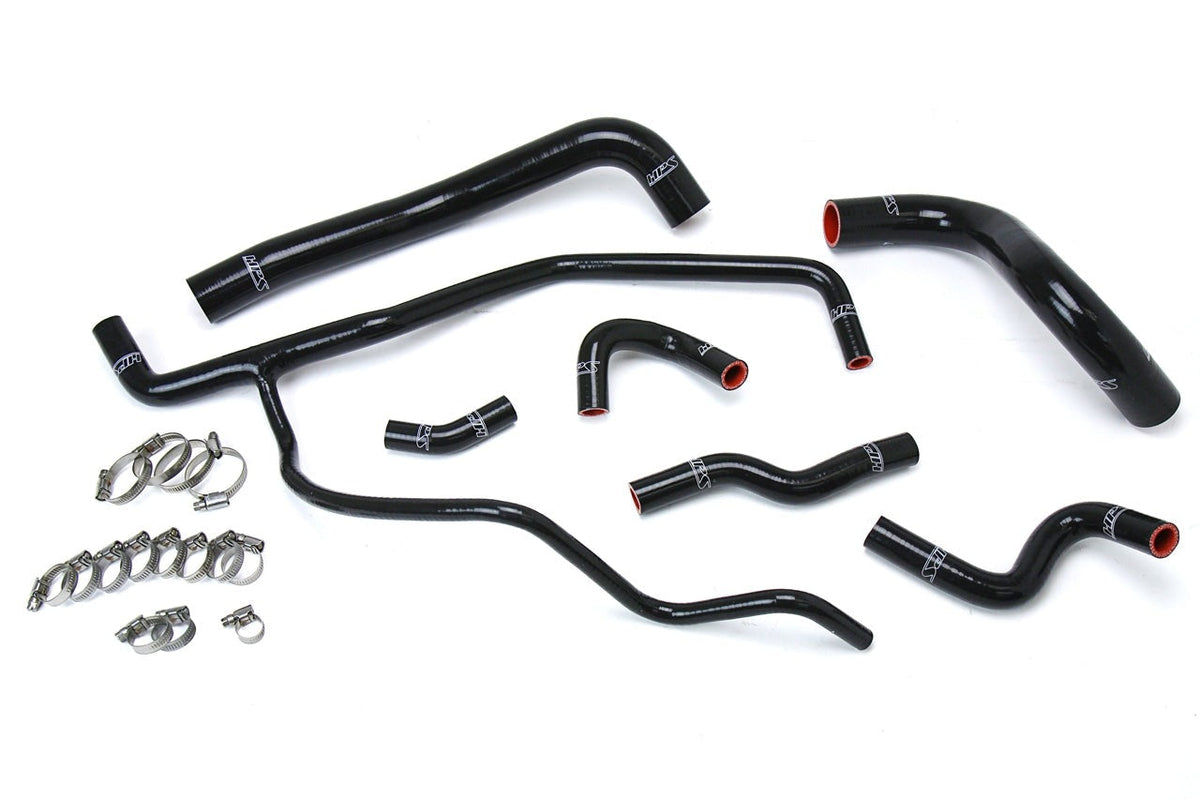 HPS Black Reinforced Silicone Radiator + Heater Hose Kit Coolant Dodge 11-17 Challenger 3.6L V6