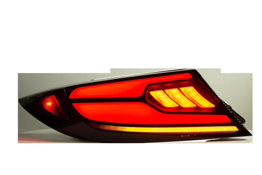 OLM Raiden LED Taillights (Clear Lens/Red Bar) - 2022+ GR86 / BRZ