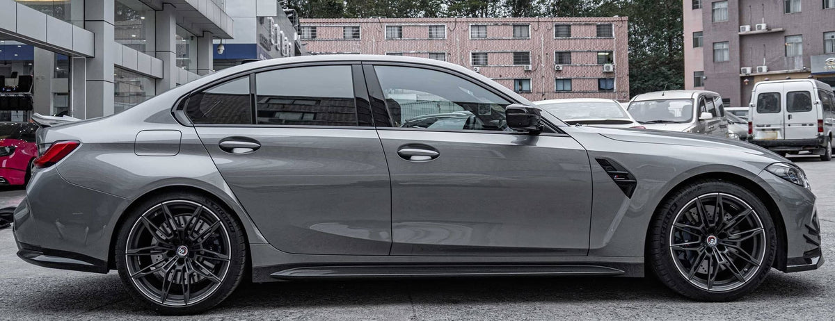 G8X OEM Dry Carbon Fiber Side Skirts
