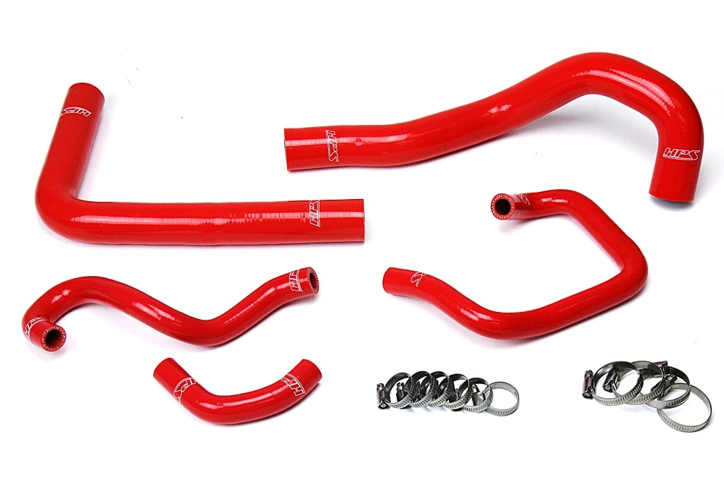 HPS Red Reinforced Silicone Radiator + Heater Hose Kit Coolant Toyota 93-98 Supra MK4 2JZ Turbo Left Hand Drive