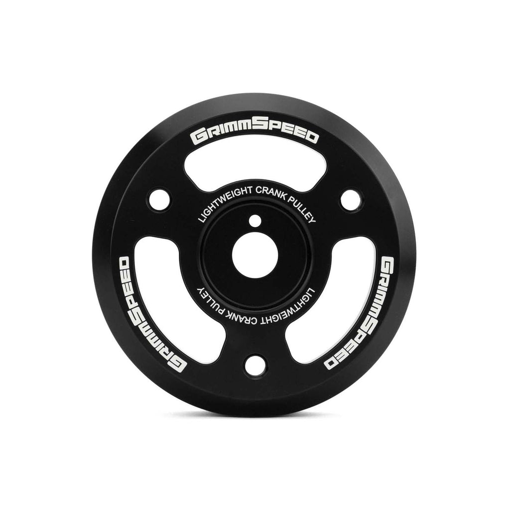 GrimmSpeed Lightweight Crank Pulley Black - Subaru Models (inc. BRZ 2013+ / WRX 2015 - 2018)