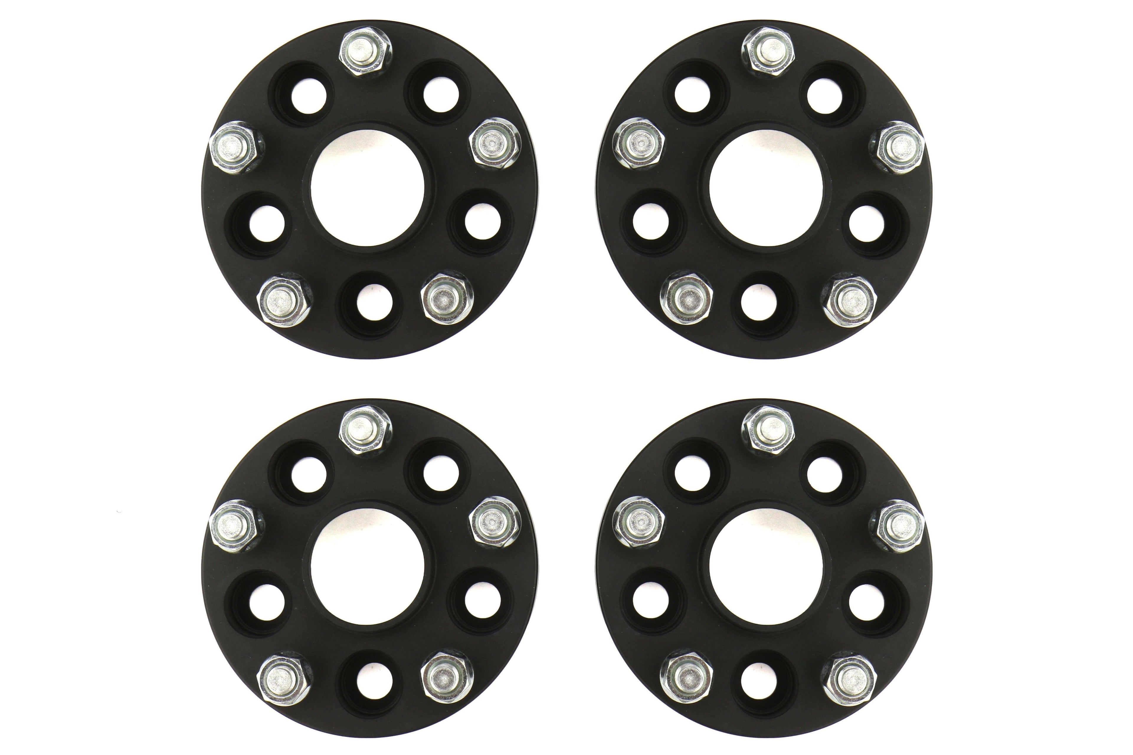ISC Suspension 5x100 to 5x114.3 25mm Wheel Adapters Black - Subaru Models (inc. 2002-2014 WRX)