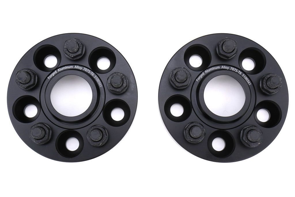 Torque Solution Forged Aluminum Wheel Spacers 5x100 25mm Pair - Subaru 2002-2014 WRX / 2003-2006 Baja / 1998-2019 Forester / 1993-2016 Impreza / 1990-2020 Legacy / 2000-2014 Outback / 2013-2021 Scion FR-S / Subaru BRZ / Toyota 86