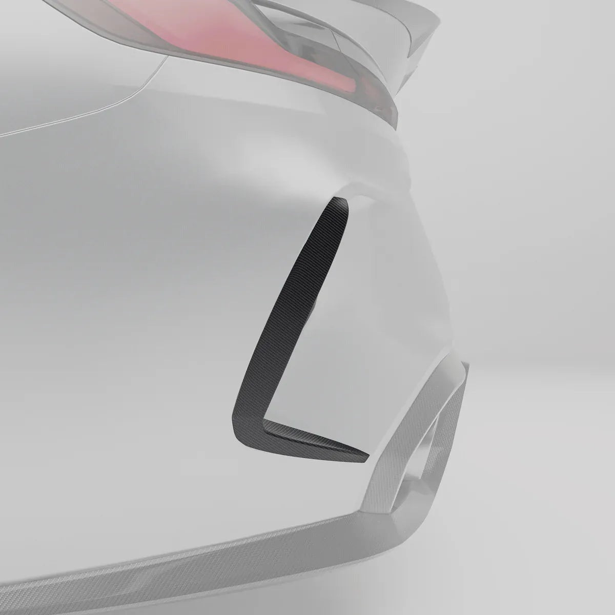 Revozport Carbon Fiber Rear Bumper Canards - BMW F92 M8
