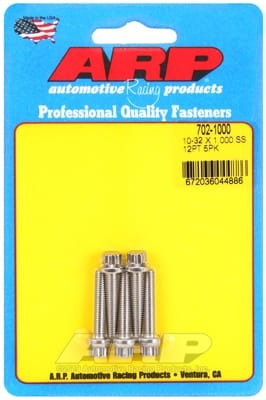 ARP 10-32 x 1.000 12pt SS Bolts (Set of 5)
