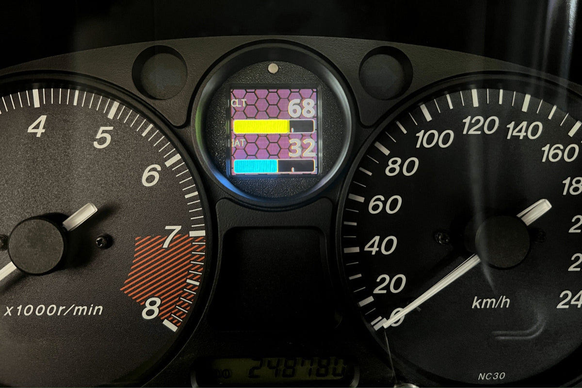 CANchecked Mazda NA Miata MX-5 MFA2.0 Multi Function Display | 1.5" Gen2 Cluster Install (LHD/RHD)