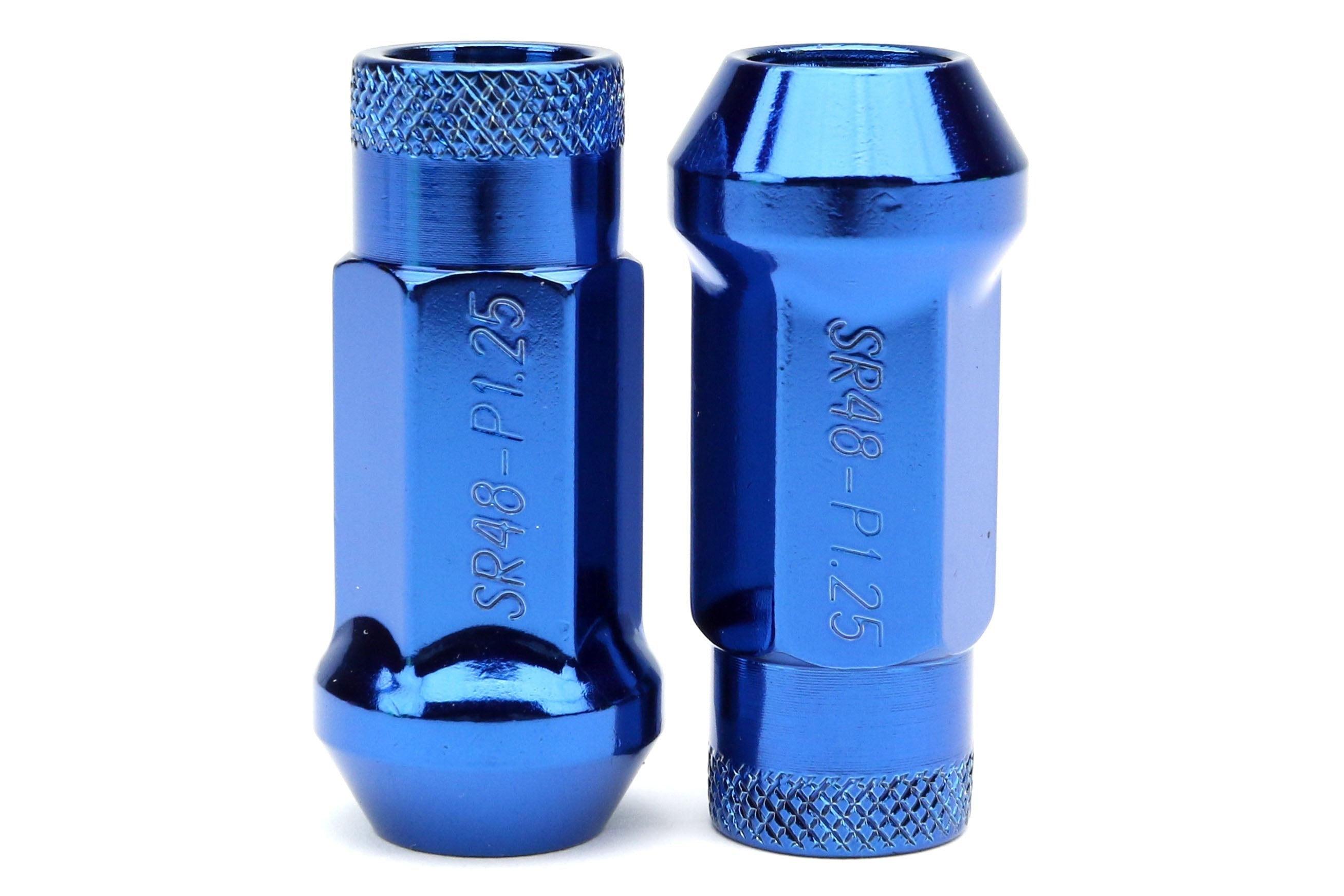 Muteki SR48 Chrome Blue Open Ended Lug Nuts 12X1.25 - Universal