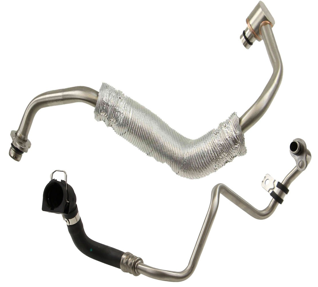 BMW F30 330i & 330e Turbocharger Coolant Line Kit By Rein 11538854734 & 11538854735