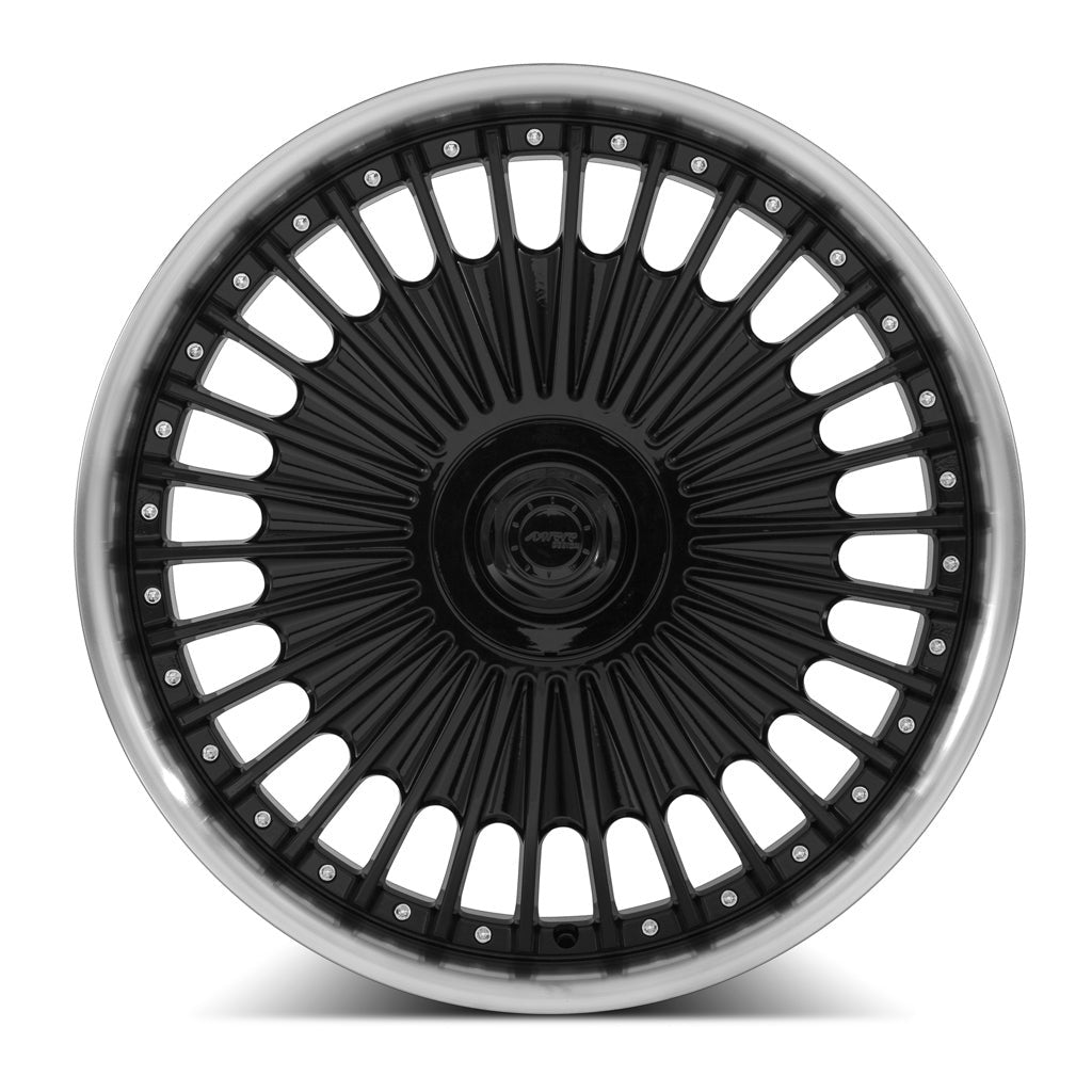 MRR VP4 22" 5x112 Black Machined Lip