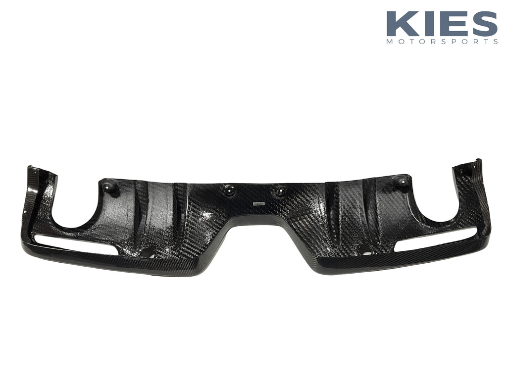 Kies 2019+ Toyota Supra (A90) 1-Piece Carbon Fiber Rear Diffuser