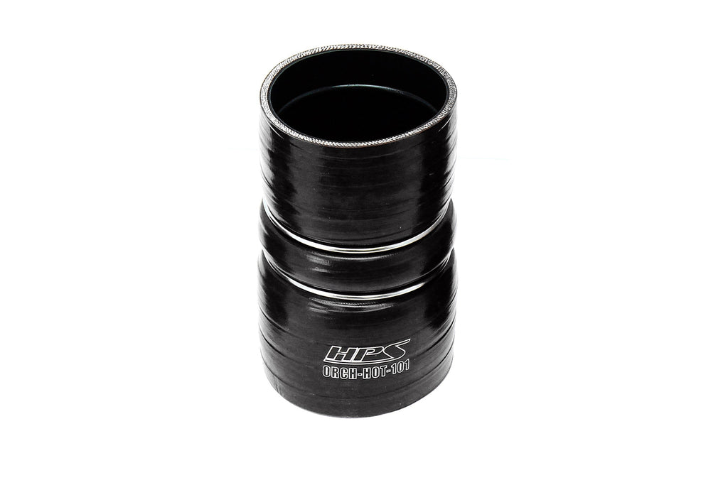 HPS Silicone Intercooler Boot Hose with Clamps, Black, 57-2226-BLK, replace OEM part # 6C34-6C640-BA, 6C3Z-6C640-B, 8C3Z-6W651-A, 6C3Z-6C640-B, 3C34-6C640-CA