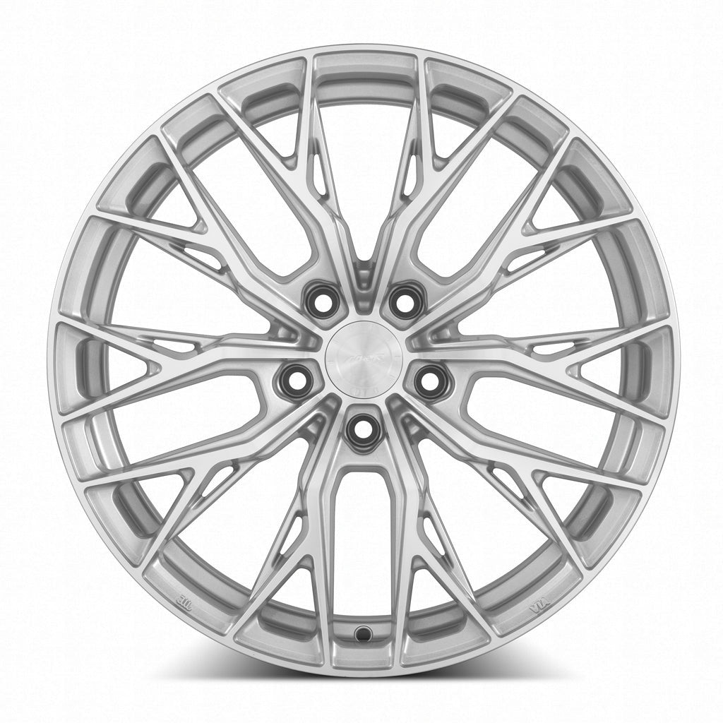 MRR GF5 21" 5x112 Silver Machined Face