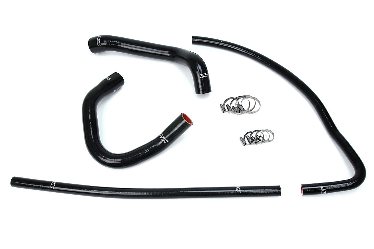 HPS Black Reinforced Silicone Radiator + Heater Hose Kit Jeep 93-98 Grand Cherokee 4.0L I6 Left Hand Drive