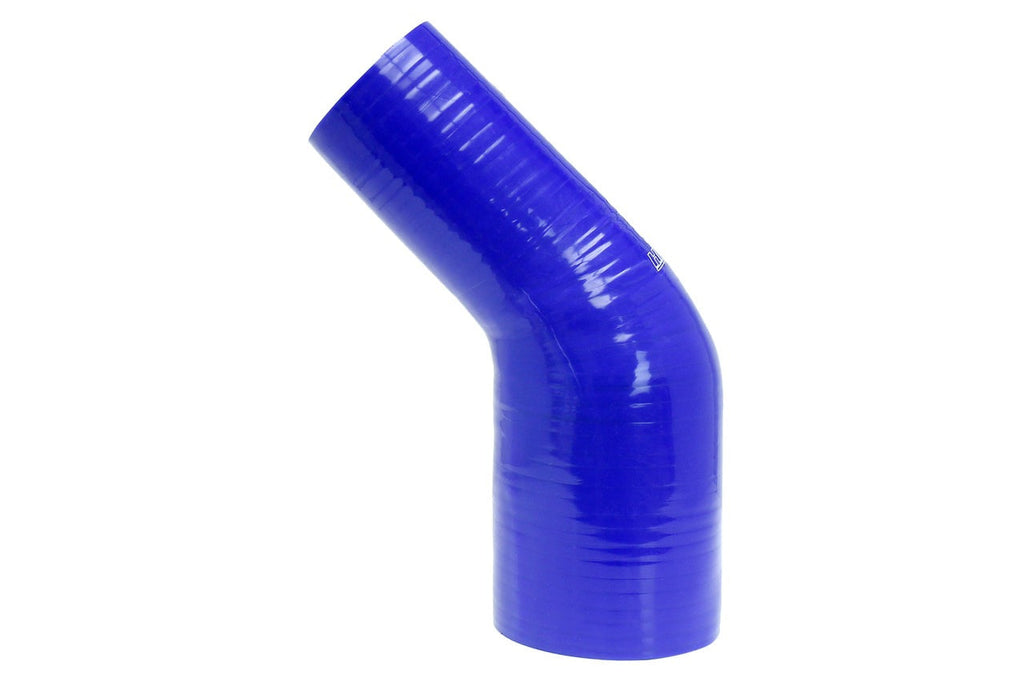 HPS 2-3/4" - 3-1/8" Silicone 45 Degree Elbow Reducer Coupler Hose, High Temp 4-ply Reinforced, 70mm - 80mm ID
