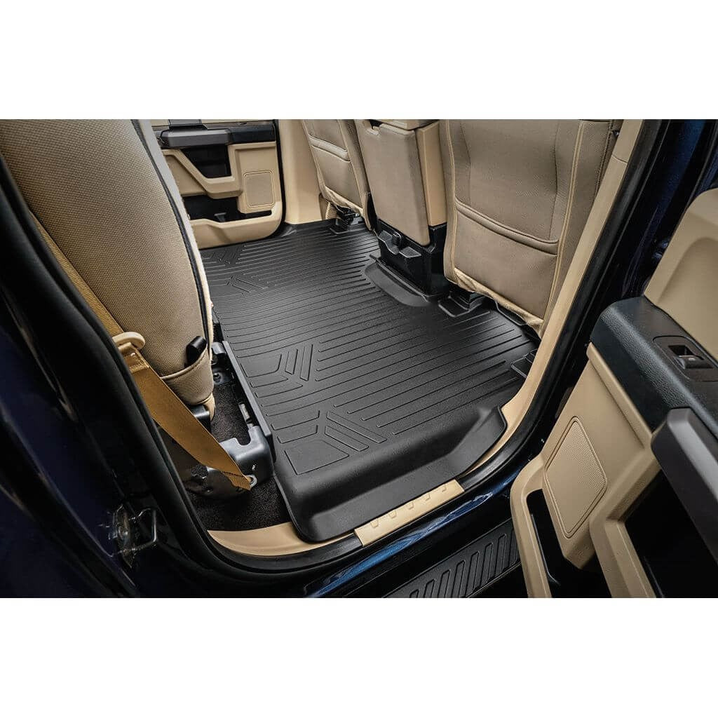SmartCoverageTM Floor Liners For 2015-2026 Ford F-150 SuperCrew Cab (1st Row Bench) No 2nd Row Underseat Storage (Vinyl)