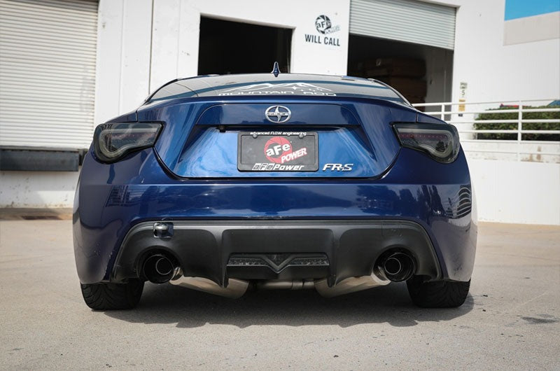 aFe Power Takeda 2-1/2" 304 Stainless Steel Cat-Back Exhaust System (Black Tips) - 2013-2016 Scion FR-S / 2013-2024 Subaru BRZ / 2017-2020 Toyota 86 / 2022-2024 GR86