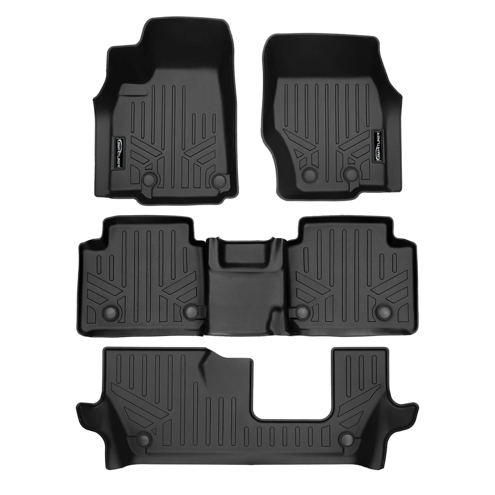 SMARTLINER Floor Liners for 2021-2026 Jeep Grand Cherokee L w/ 2nd Row Bench Seat