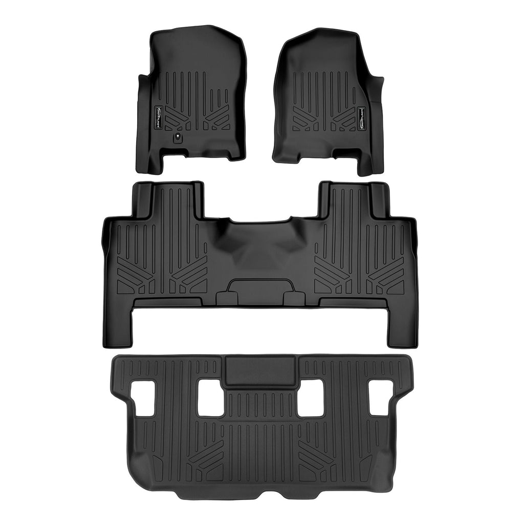 Smart TrimTM Floor Liners For 2007 - 2017 Ford Expedition/Lincoln Navigator ((2nd Row Bench) or Console)