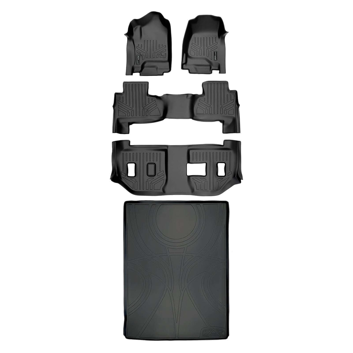 SMARTLINER Floor Liners for 2015-2020 Suburban / Yukon XL ((2nd Row Bench))