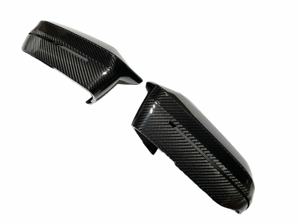 Kies Carbon Fiber M-Style Mirror Caps for BMW G90 M5