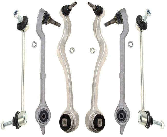 BMW E39 5-Series 6 Piece Front Control Arm Kit By Delphi