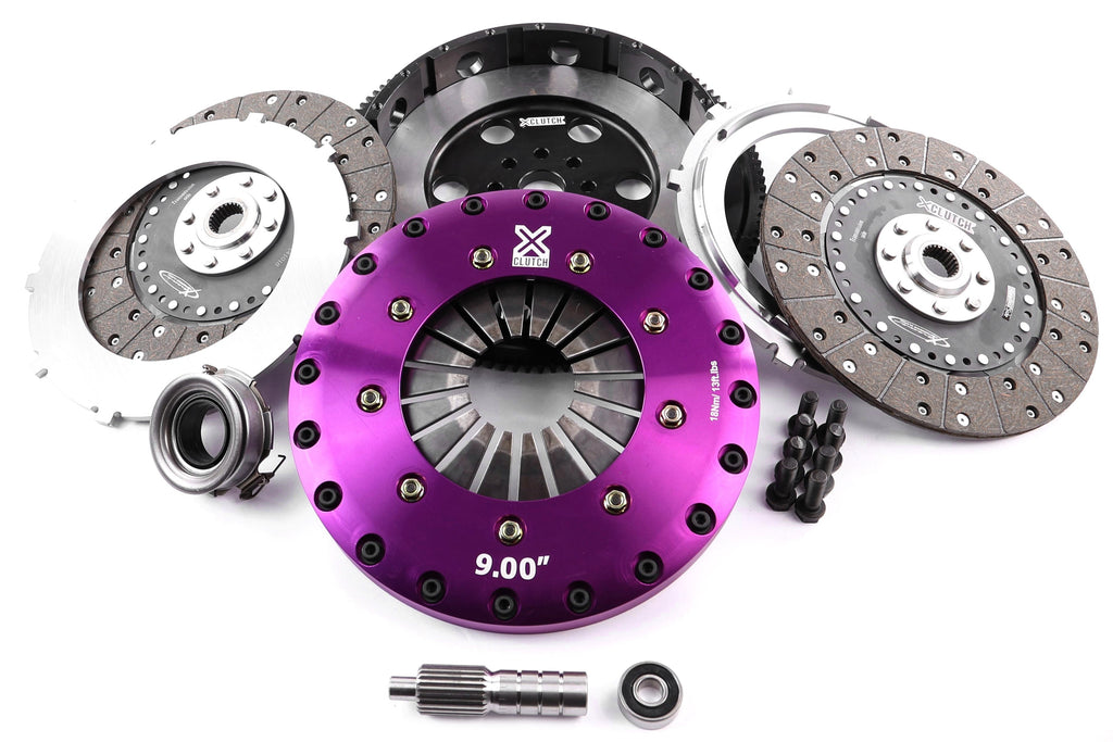 XClutch 9in Rigid Twin Solid Plate Organic Clutch Kit - 2013-2016 Scion FR-S / 2013-2024 Subaru BRZ / 2017-2024 Toyota GR86