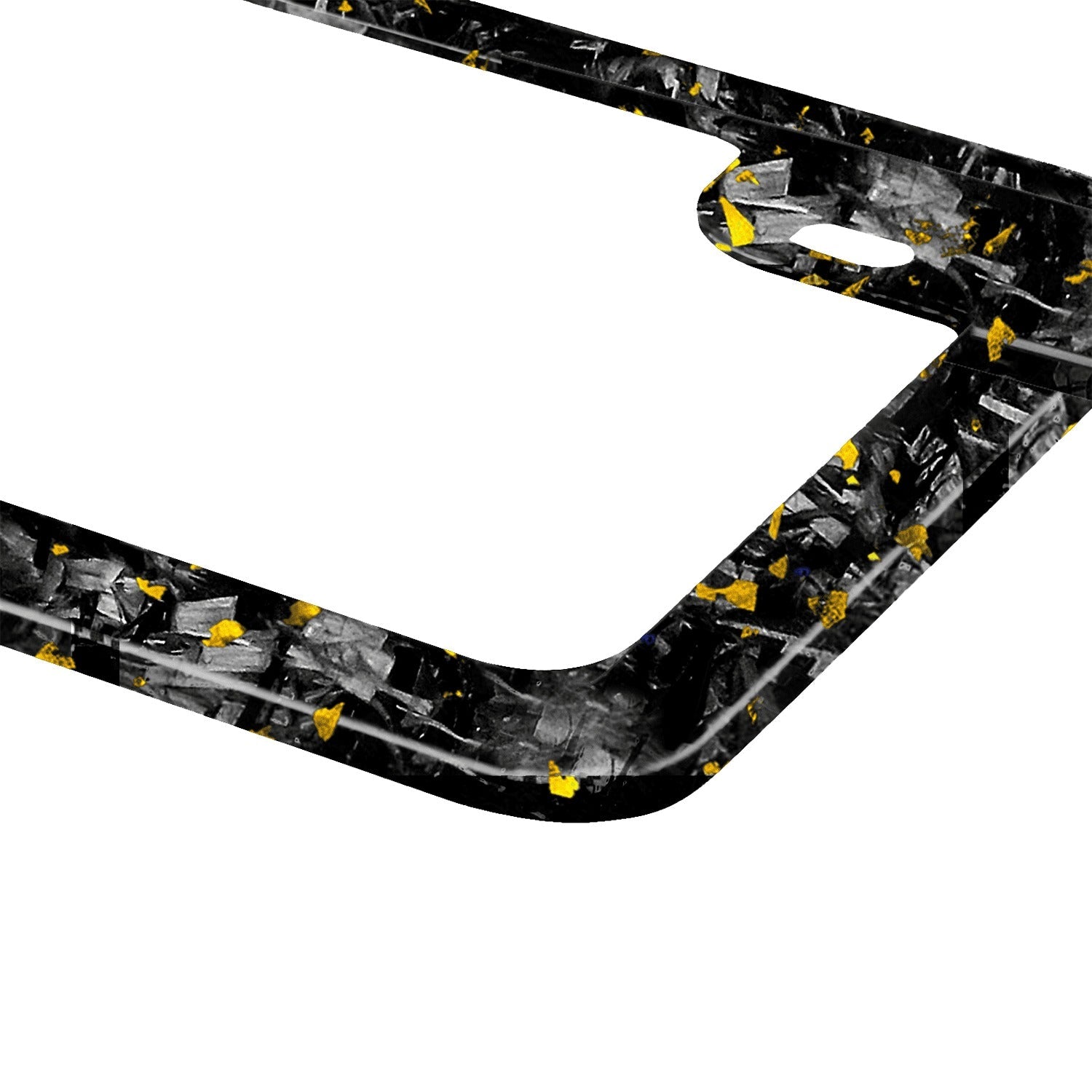 Flake Forged Carbon Fiber Motorcycle License Plate Frame