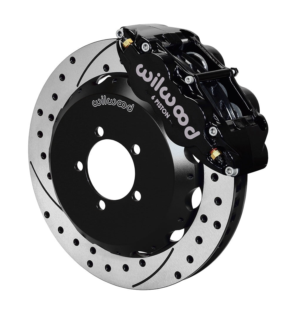 Wilwood FNSL6R 12.88in Front Kit Drilled / Slotted Black - 2013-2021 Scion FR-S / Subaru BRZ / Toyota 86