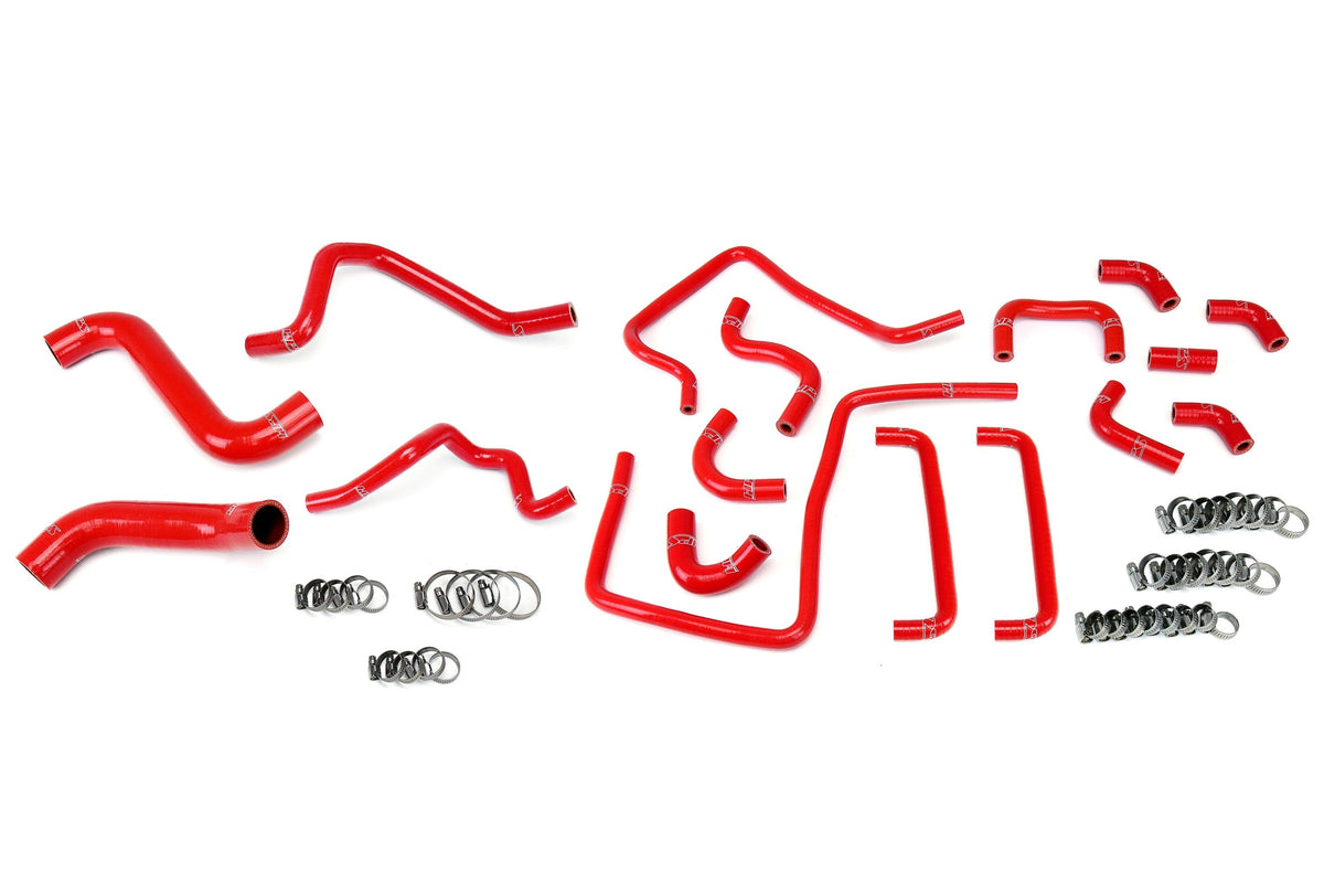 HPS Reinforced Silicone Radiator, Heater and Ancillary Hose Kit Coolant, Subaru 06-07 Impreza WRX STi 2.5L Turbo, Red