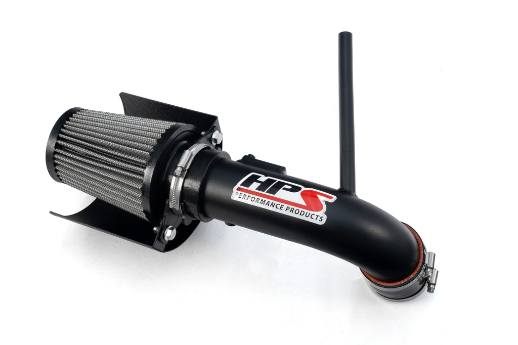 HPS Performance Air Intake Kit with Heat Shield, 2012-2017 Toyota Prius V 1.8L, Black, 827-784WB