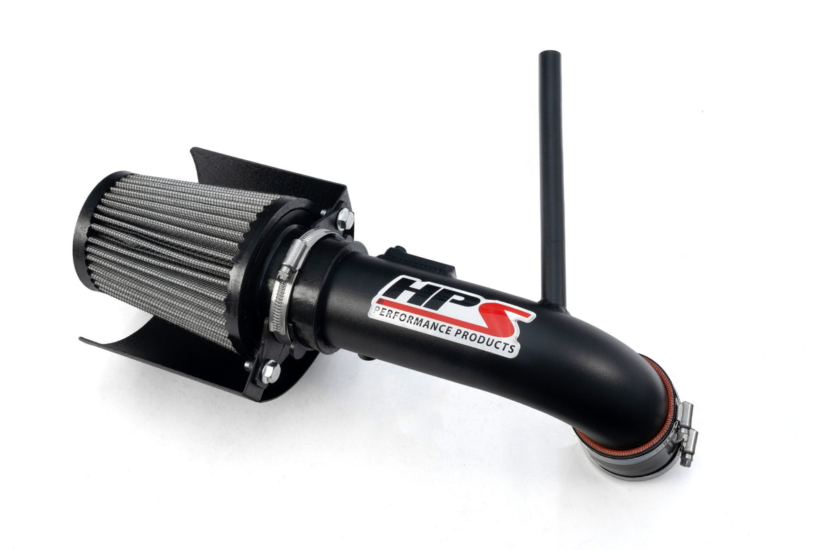 HPS Performance Air Intake Kit with Heat Shield, 2012-2017 Toyota Prius V 1.8L, Black, 827-784WB