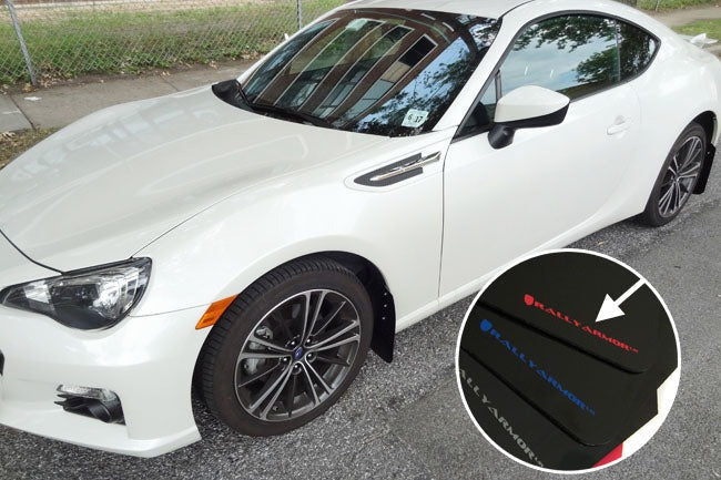 Rally Armor UR Mudflaps Black Urethane Red Logo - 2013-2021 Scion FR-S / Subaru BRZ / Toyota 86