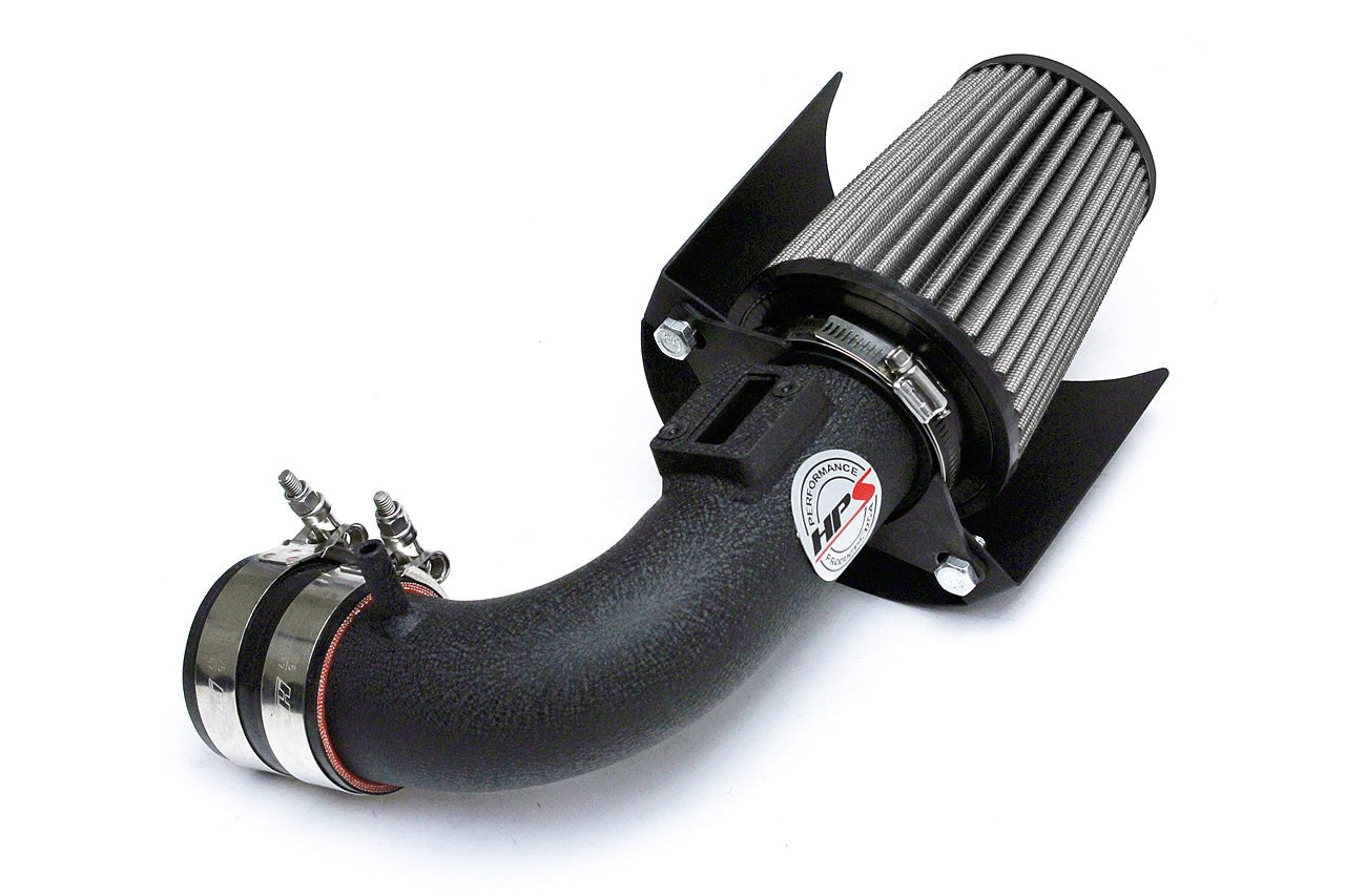 HPS Performance Shortram Air Intake Kit 2015-2018 Honda Fit 1.5L, Includes Heat Shield, Black