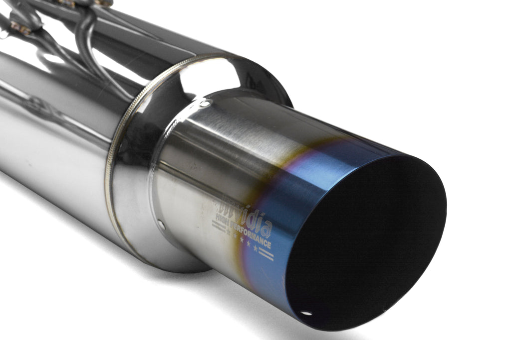Invidia N1 Dual Exit Catback Exhaust - Titanium Tips - 2015-2021 Subaru WRX / STI