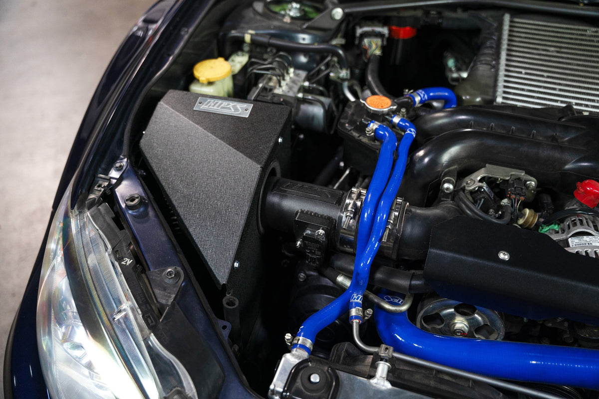 HPS Performance Air Intake Kit with Heat Shield, 2008-2014 Subaru Impreza WRX 2.5L Turbo, 827-778