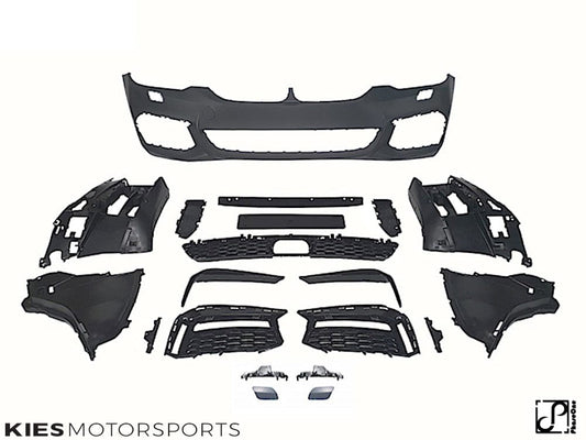 2017-2020 BMW 5 Series (G30 / G31) Pre-LCI M Sport Style Front Bumper Conversion